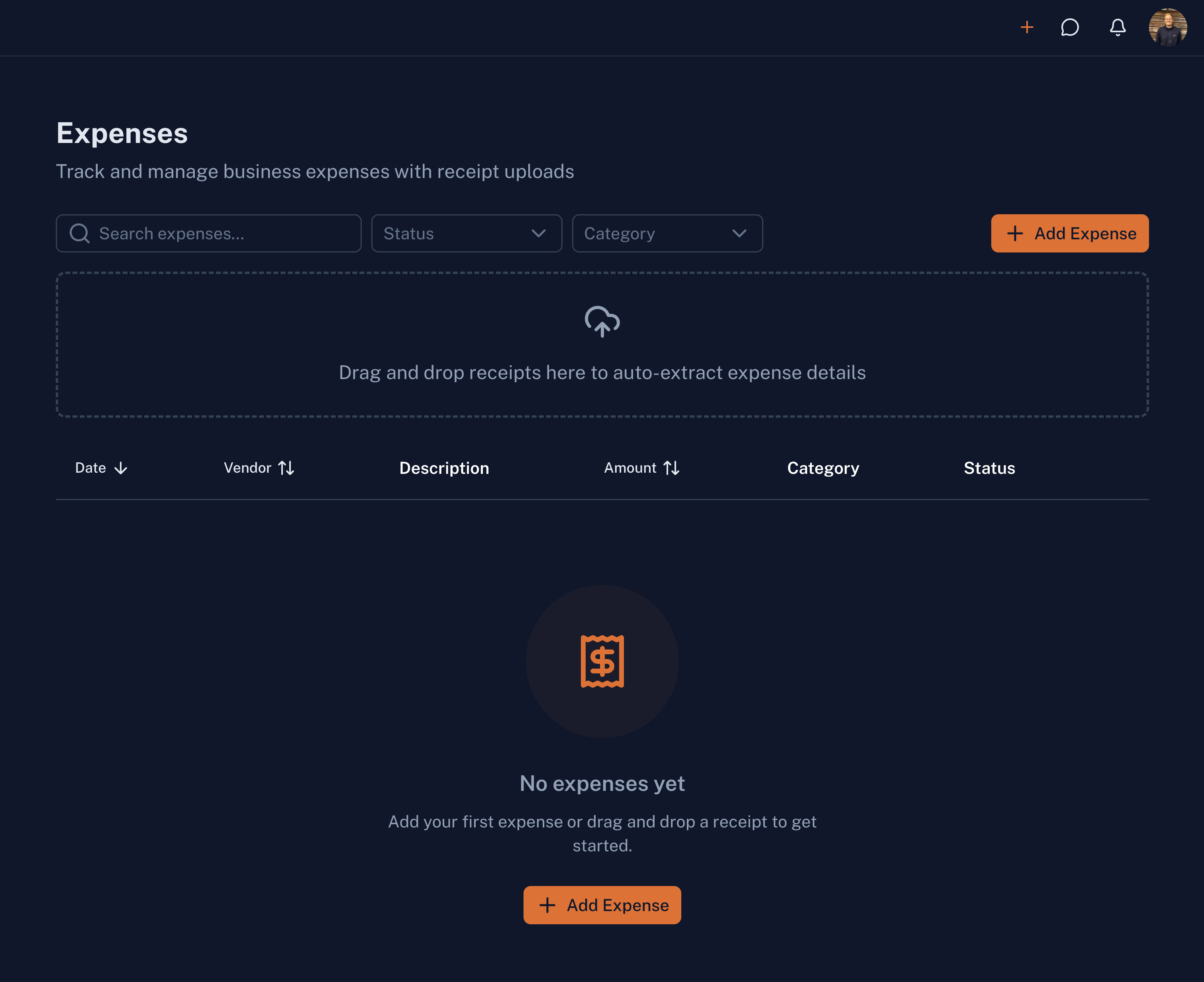 Expenses preview